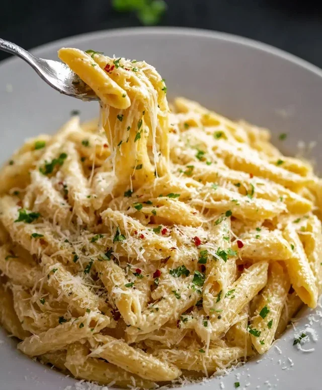 One Pot Creamy Garlic Pasta (Just 20 Minutes!)