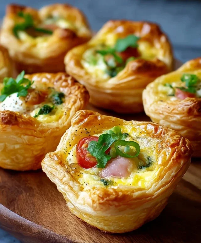 Savory Puff Pastry Cups