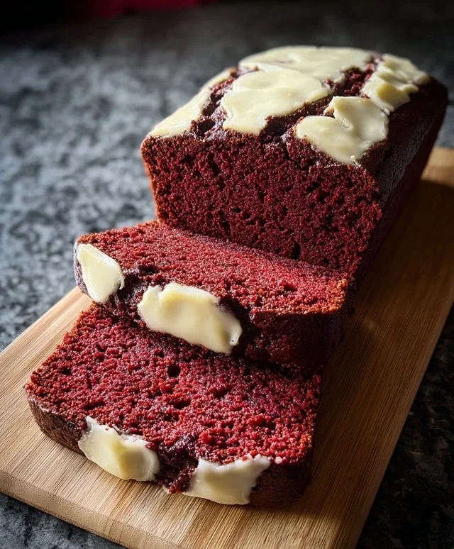 Red Velvet Banana Bread