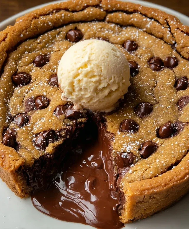 Deep Dish Nutella Cookie Pie