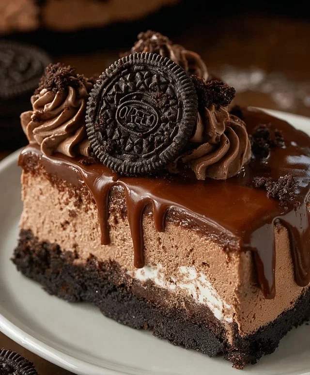 No Bake Oreo Nutella Cheesecake
