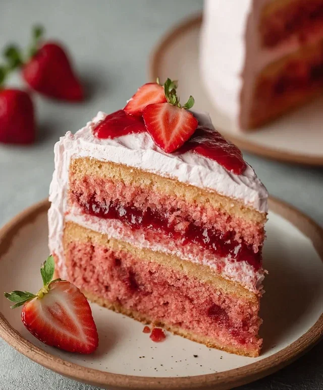 Small-batch Vegan Strawberry Cake