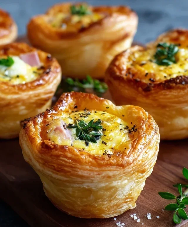 Savory Puff Pastry Cups