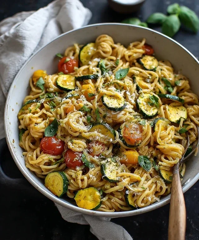 Summer Squash Pasta Skillet