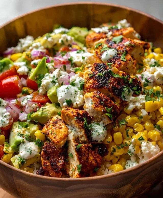 Tasty Street Corn Chicken Bowl