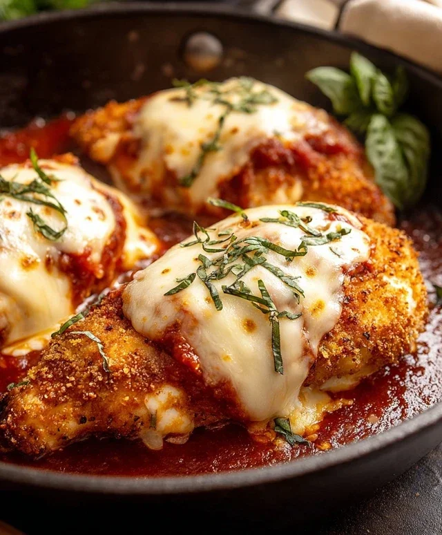 Stuffed Chicken Parmesan Dish