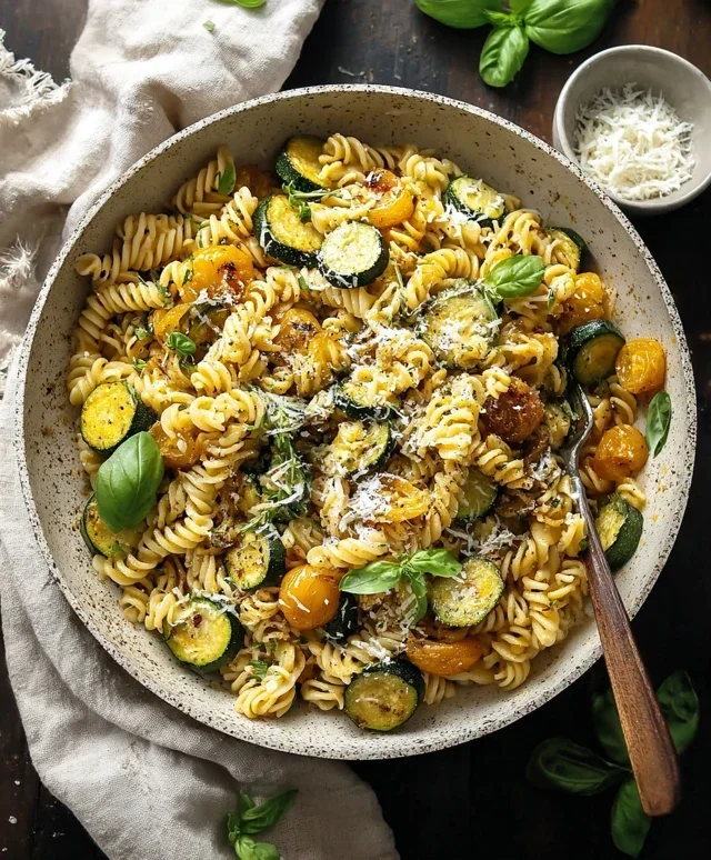 Summer Squash Pasta Skillet