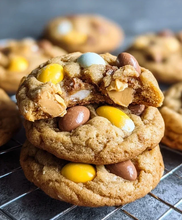 Brown Butter Cadbury Egg Cookies