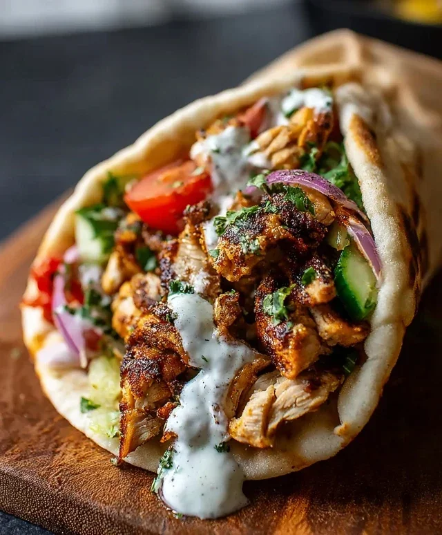 Chicken Shawarma with Garlic Sauce Recipe (Easy & Delicious)