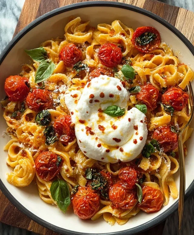 Burst Tomato Burrata Pasta