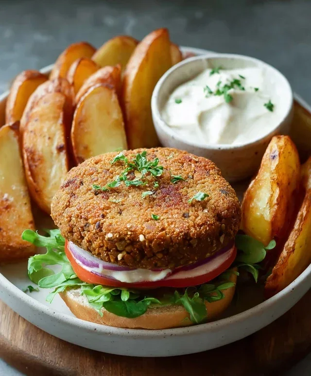 Easy 6-Ingredient Lentil Burgers