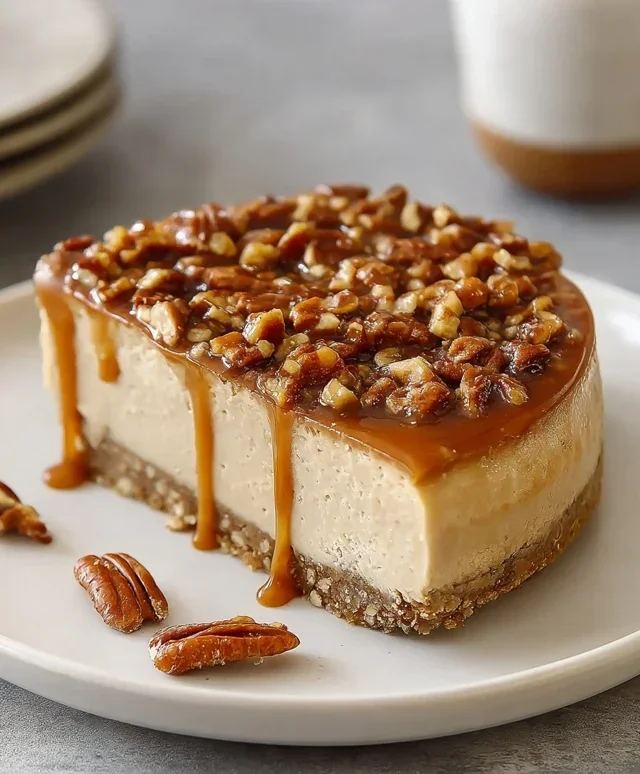 Pecan Caramel Cheesecake