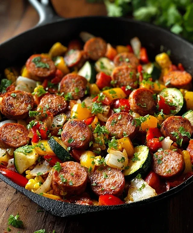 Sausage and Veggies Skillet