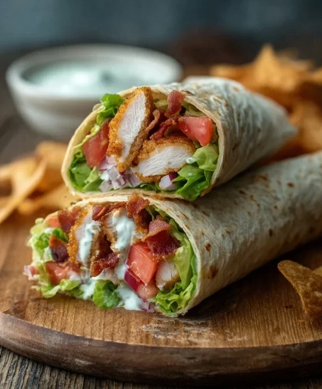 Crispy Chicken Beef Beef Bacon Ranch Wrap