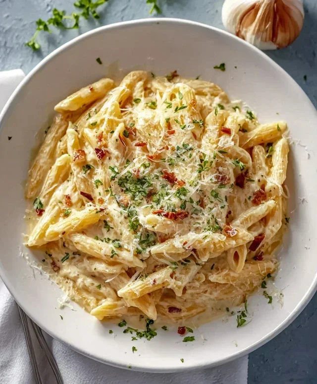 One Pot Creamy Garlic Pasta (Just 20 Minutes!)