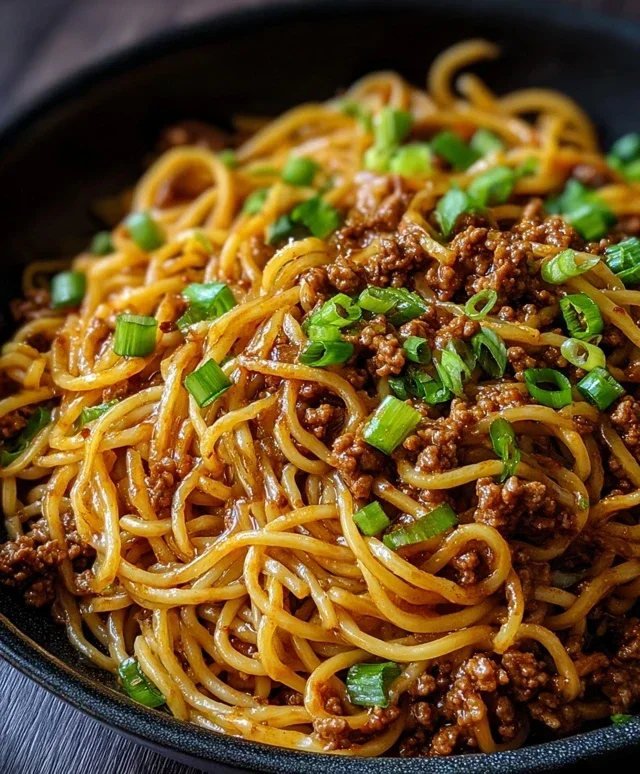 Asian Ground Beef Noodles