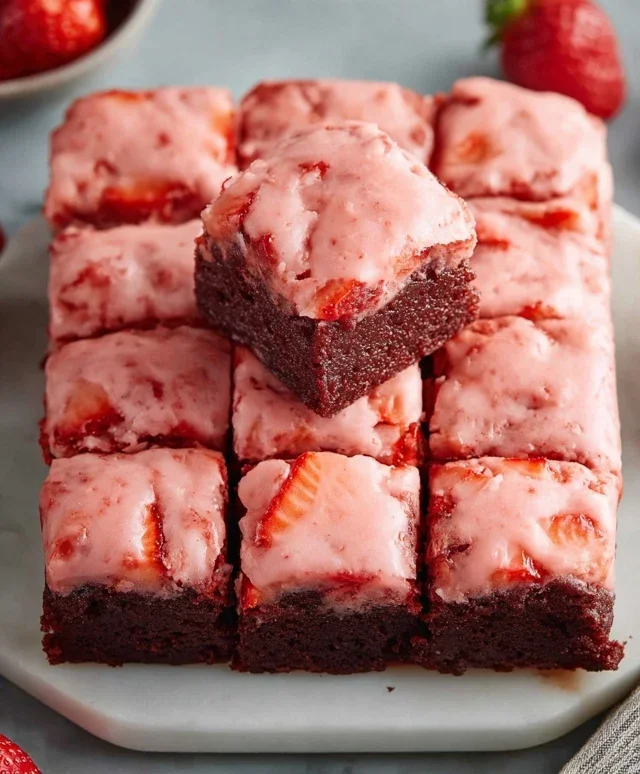Strawberry Brownies