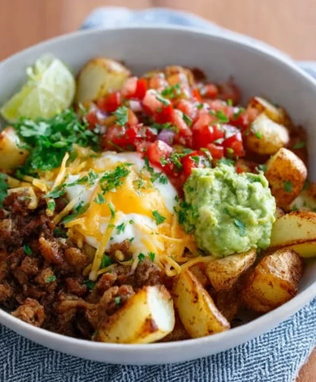 Loaded Potato Taco Bowl