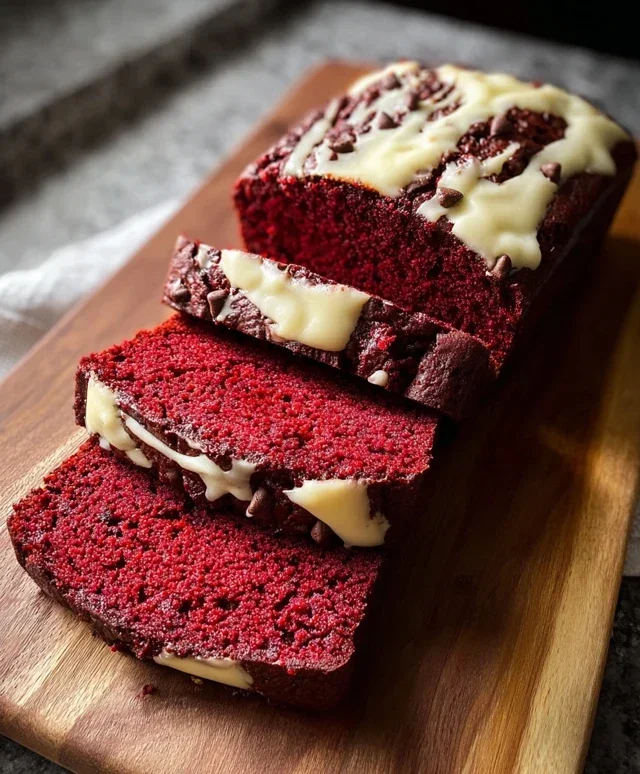 Red Velvet Banana Bread