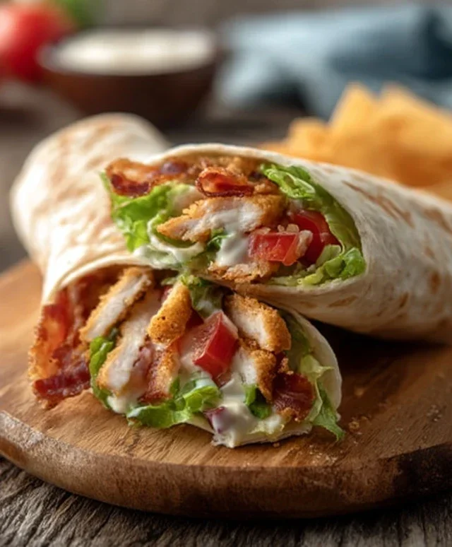 Crispy Chicken Beef Beef Bacon Ranch Wrap