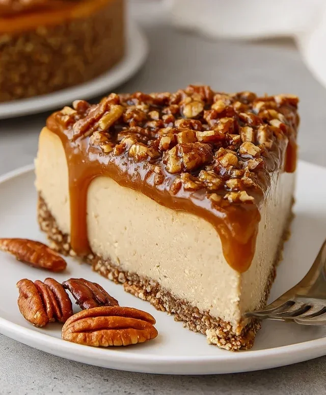 Pecan Caramel Cheesecake