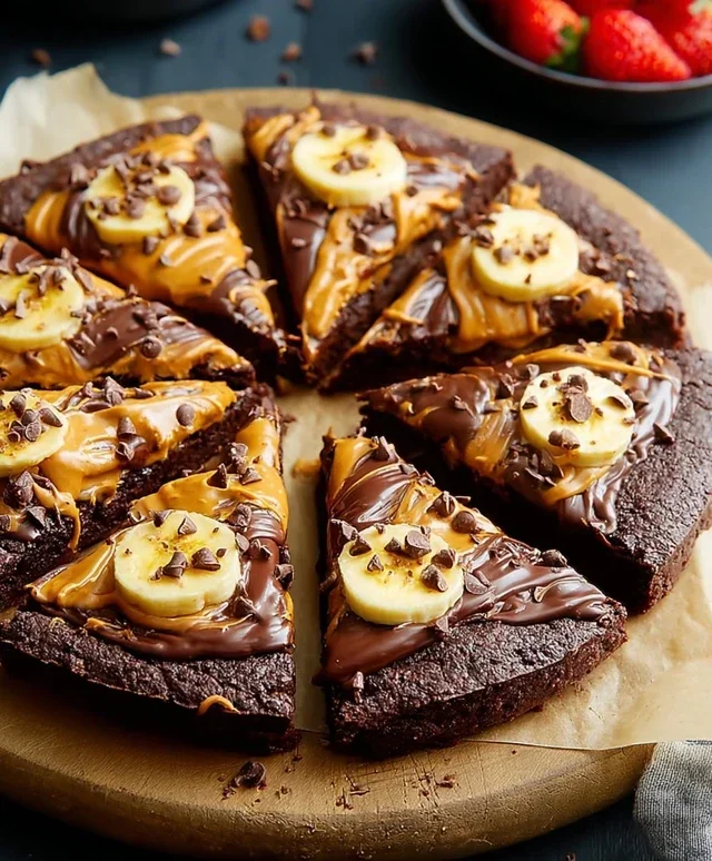Chocolate Peanut Butter Pizza