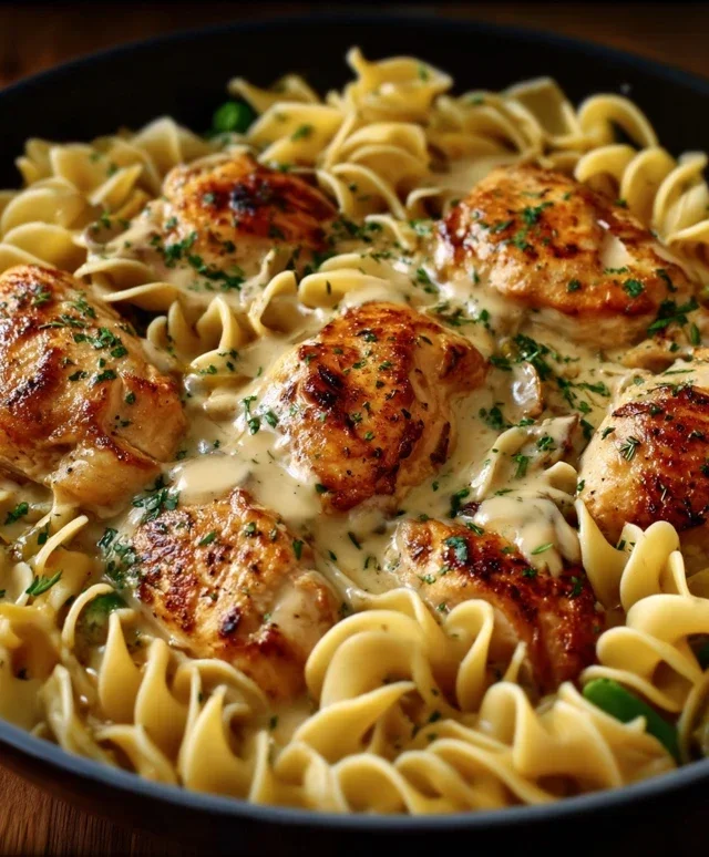 One-Pan Chicken with Buttered Noodles