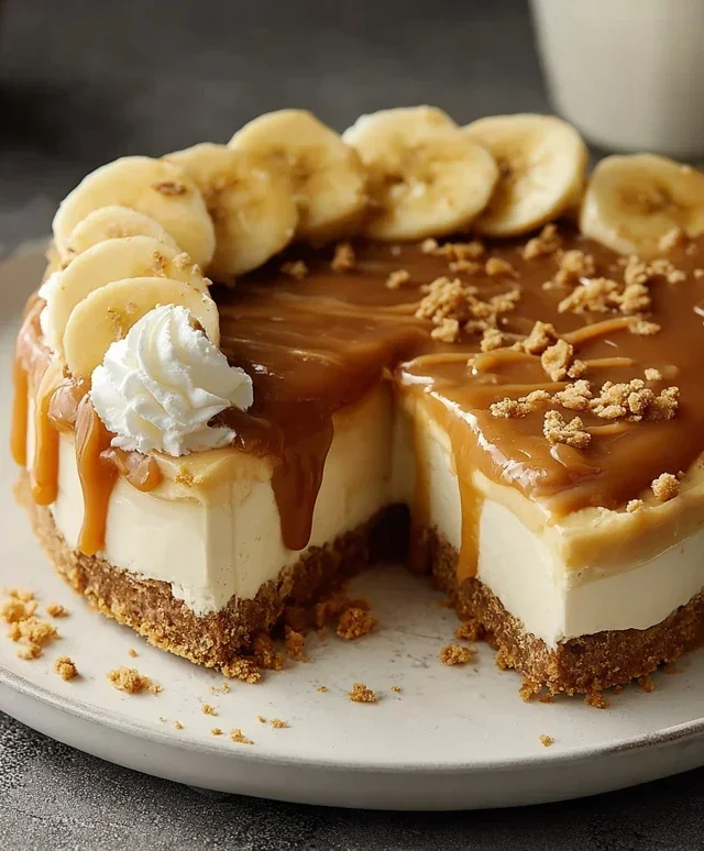 No-Bake Banoffee Cheesecake