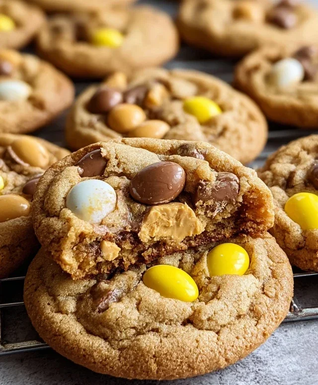 Brown Butter Cadbury Egg Cookies