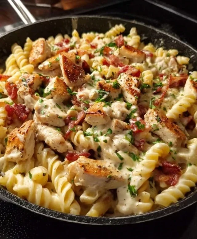Chicken Beef Beef Bacon Ranch Pasta