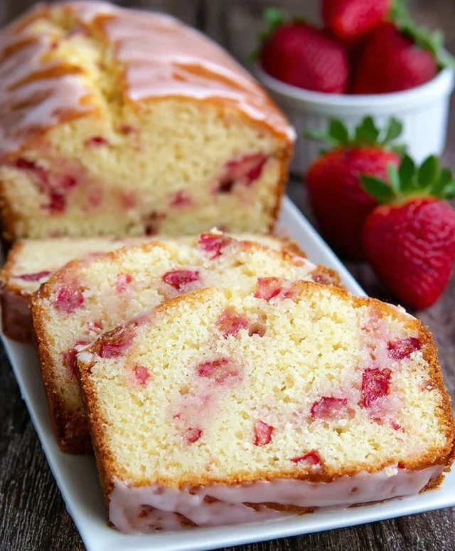 Strawberry Pound Cake
