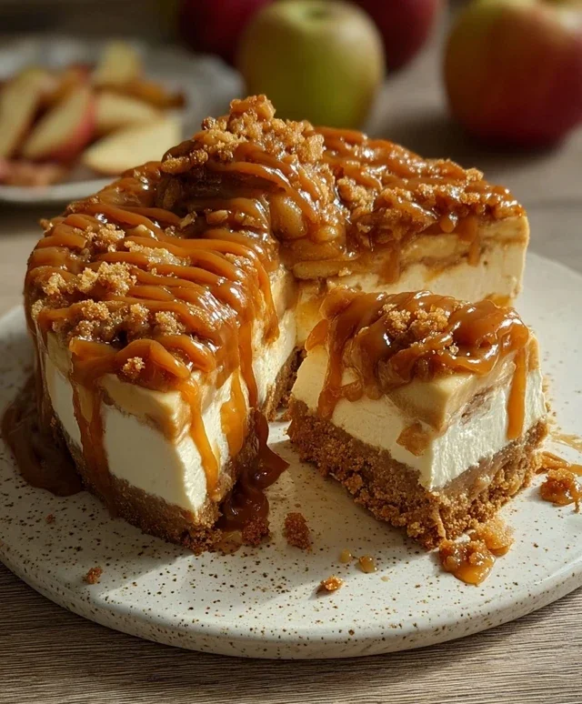 No bake Apple pie cheesecake
