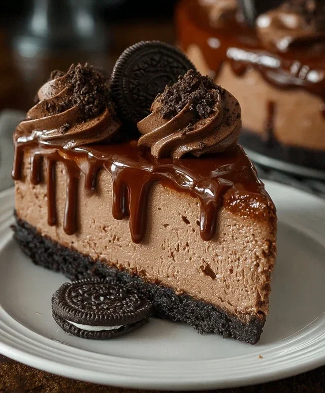 No Bake Oreo Nutella Cheesecake