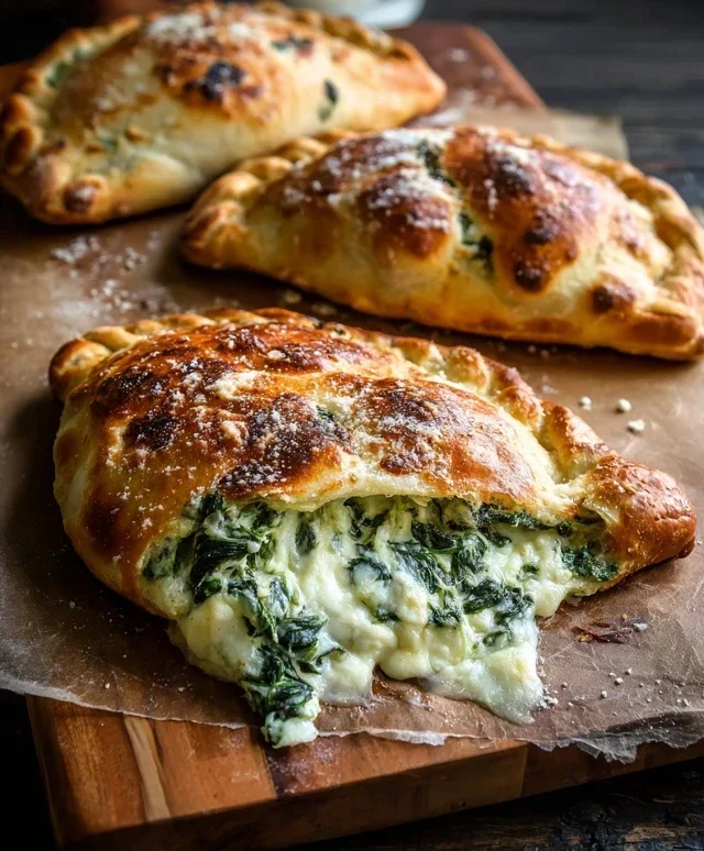 Ricotta Spinach Calzones