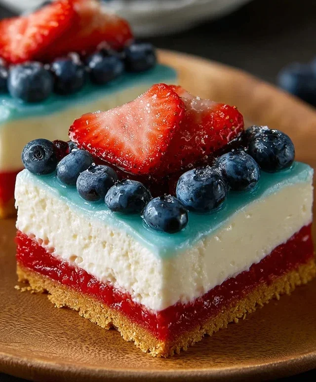 No Bake Patriotic Cheesecake