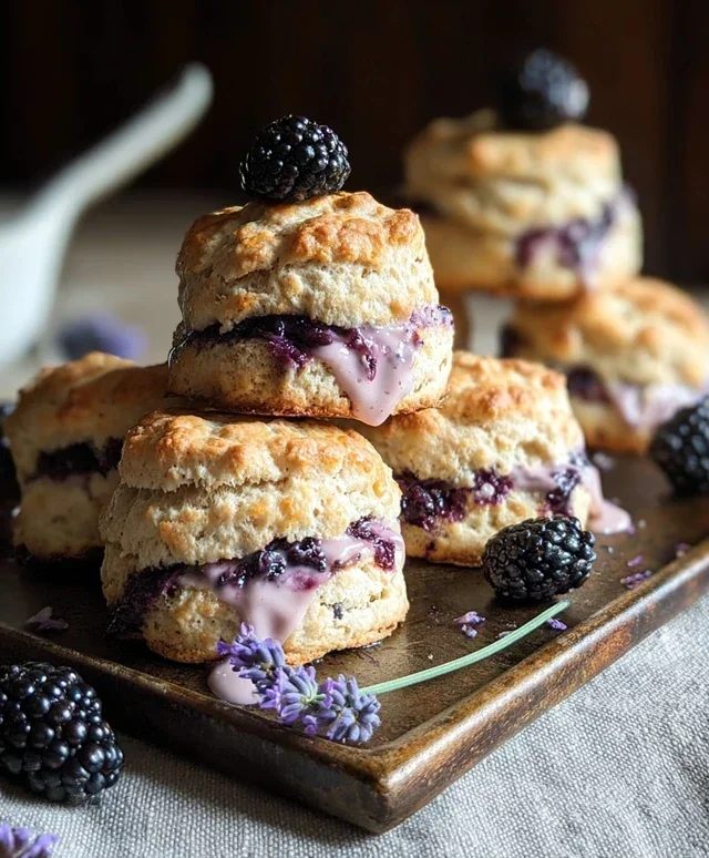 Blackberry Lavender Scones