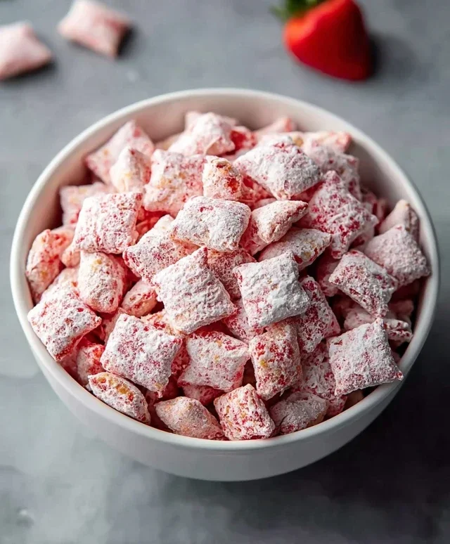 Strawberry Shortcake Puppy Chow