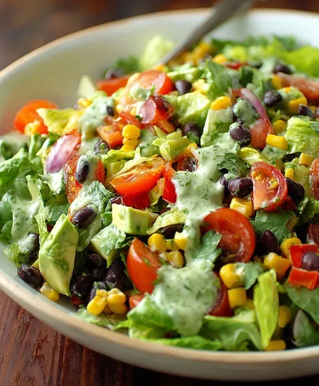 Southwestern Chopped Salad with Cilantro-Lime Dressing