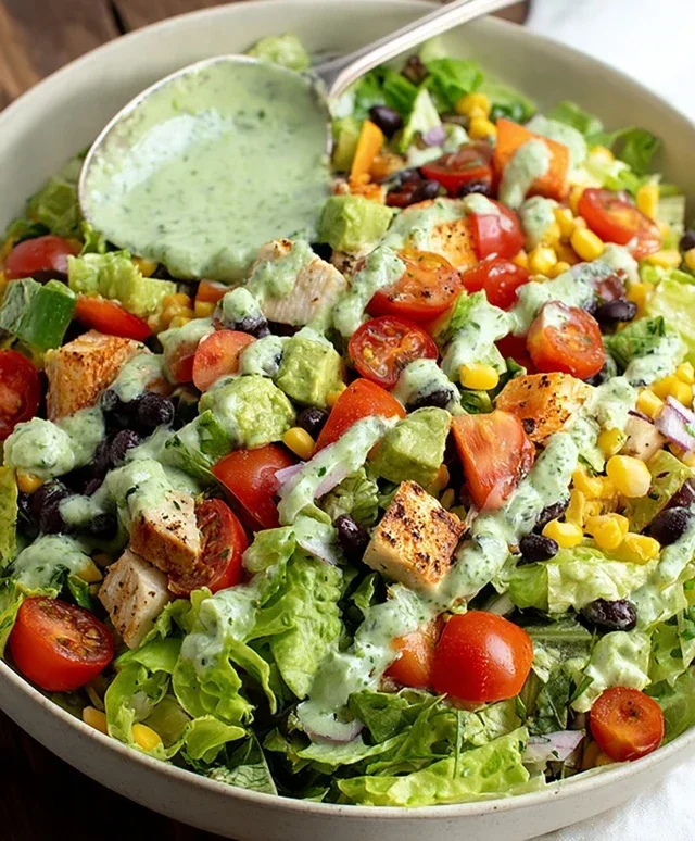 Southwestern Chopped Salad with Cilantro-Lime Dressing
