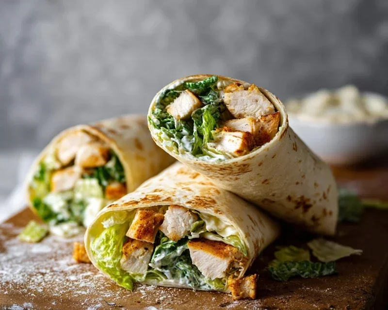 Chicken Caesar Wraps