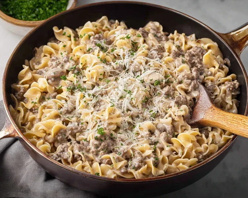 30-Minute Ground Beef Stroganoff