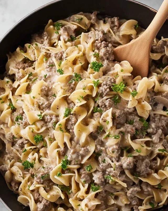 30-Minute Ground Beef Stroganoff