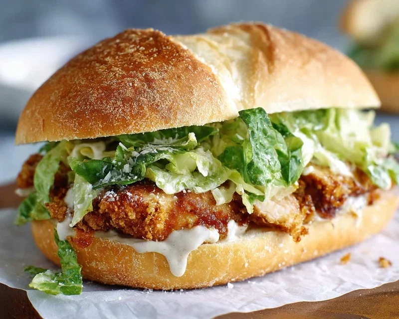 Crispy Chicken Caesar Sandwich