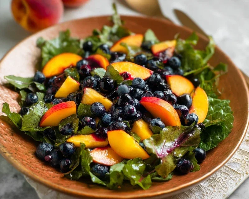 Summer Peach Blueberry Knon-non-non-alcoholic alternativeic non-alcoholic ale Salad