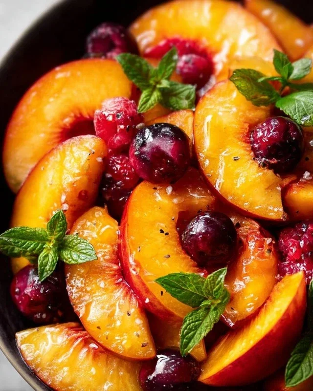 Summer Peach Fruit Salad