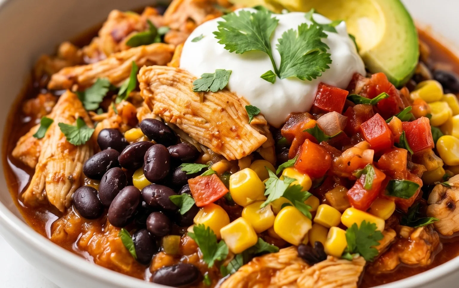 Slow Cooker Chicken Burrito Bowl