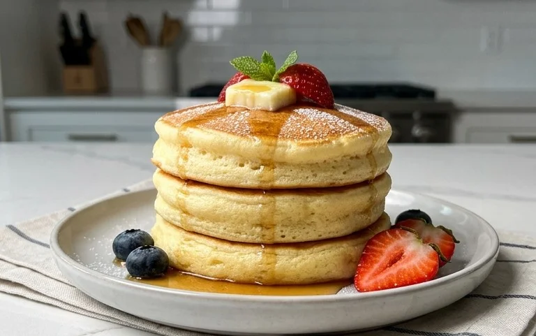 Fluffy Japanese Soufflé Pancakes