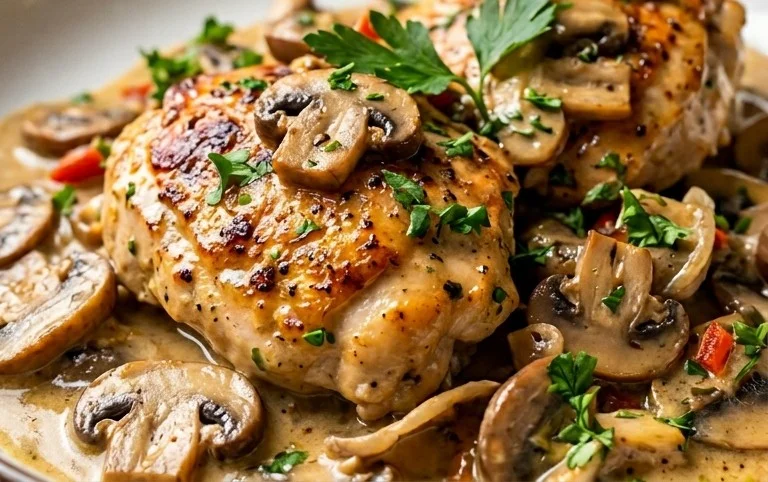 Creamy Mushroom Chicken Recipe