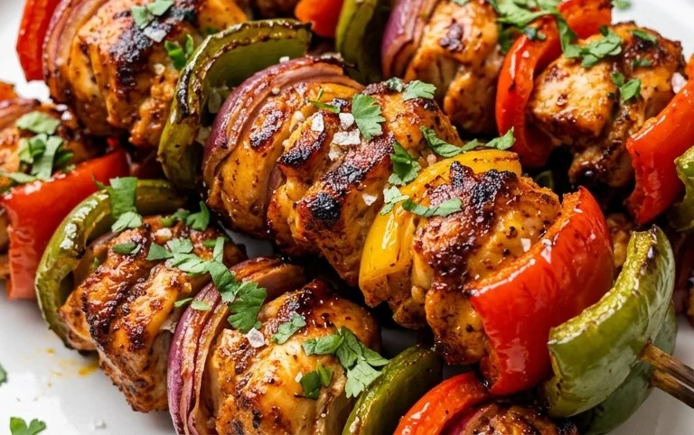 Air Fryer Chicken Skewers (VIDEO)