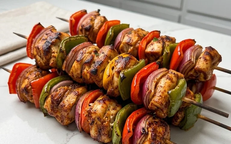 Air Fryer Chicken Skewers (VIDEO)